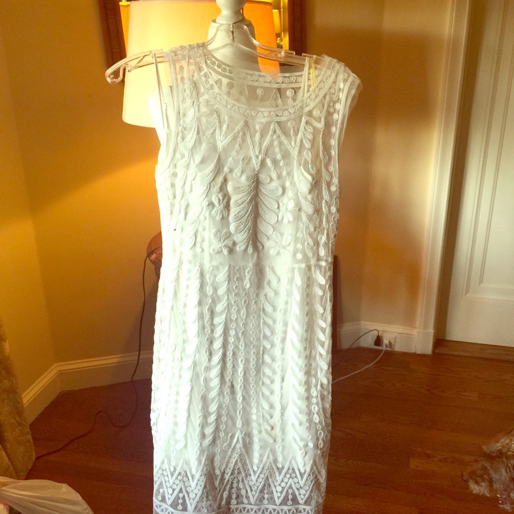 White embroidered dress. Stunning